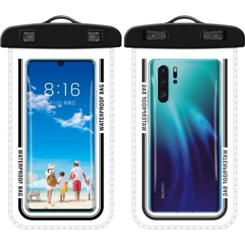 Outdoor Water Rainproof Phone Case Cover Portable Swimming Luminous Swimming Beach phone bag 3.5-6 inch