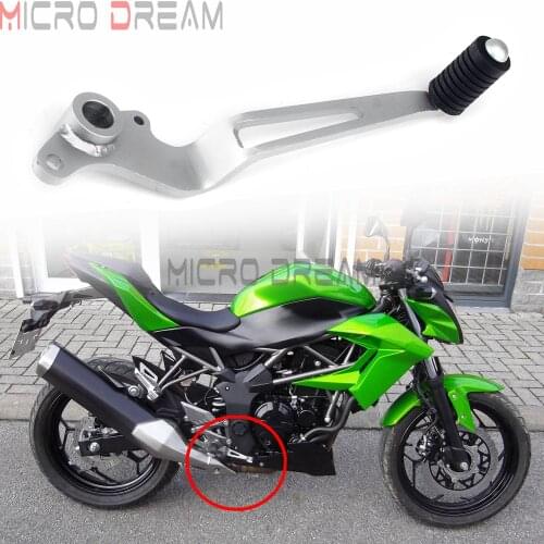 1 Pcs Motorcycle Silver Rear Brake Lever Right Side Foot Brake Rest Pedal for Kawasaki Ninja EX250R 250R 300 Z250 Z300 2008-2018