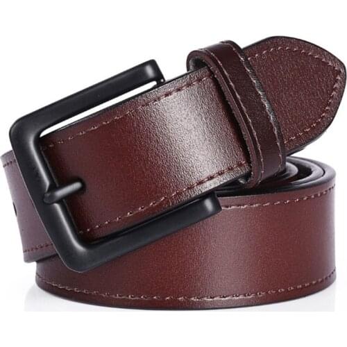 2020 newest Cow Genuine Leather Belts For men Luxury Mens Belt Leather Belt Alloy Buckle Casual Male Vintage Strap
