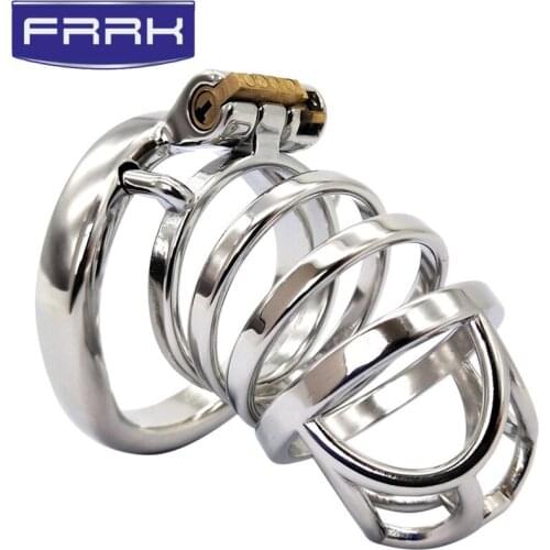 304 Stainless Steel Penis Cage Sleeve Male Chastity Device Cock Cage Cock Ring Chastity Belt Sex Toys For Men DBSM Adult Games