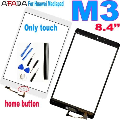 8.4" For Huawei Mediapad M3 BTV-DL09 BTV-W09 Touch Screen Glass Digitizer Panel Front Glass with Home Button
