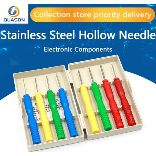 8PCS/Lots Hollow needles desoldering tool electronic components Stainless steel kits