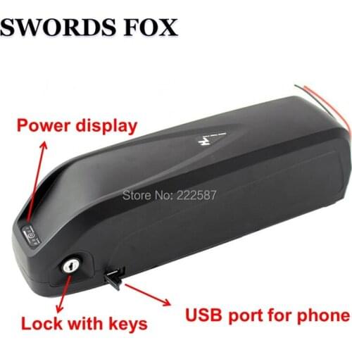 48V 15ah 1000W Electric bike Battery Lithium ion 48 volt New Hailong with USB port electric bicycle Battery for Samsung Cell