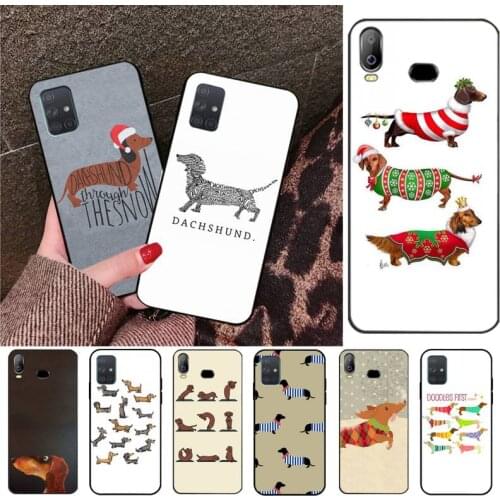 Dachshund Teckel Dackel Dog poster Coque Shell Phone Case For Samsung A10 A20 A30 A40 A50 A70 A80 A71 A91 A51 A6 A8 2018