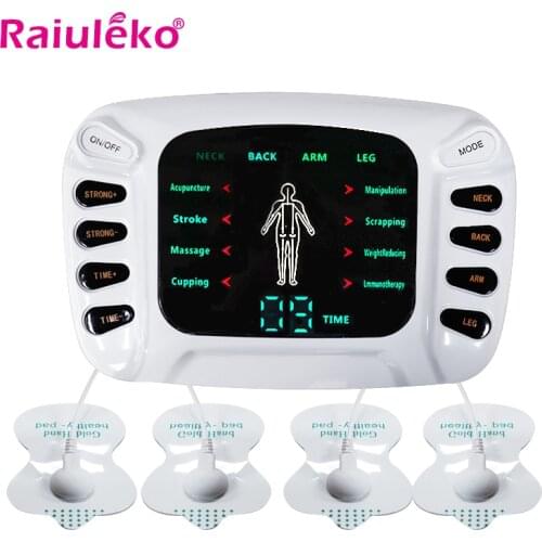 8 Models EMS Electric Herald Tens Machine Acupuncture Body Massage Digital Therapy Massager Muscle Stimulator Electrostimulator