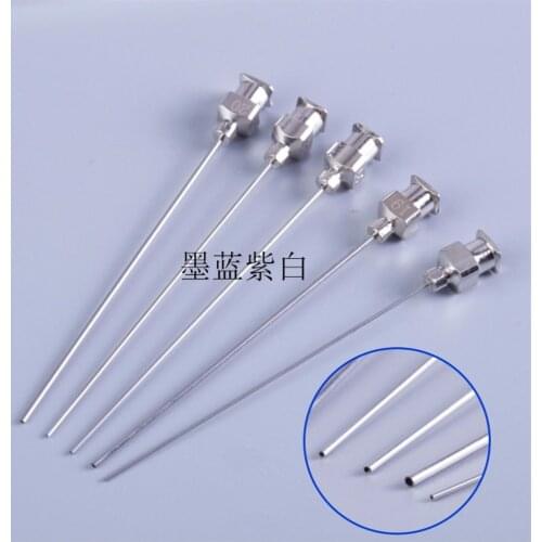 5pcs 0.9mm 20G 0.9x60/80/100/120/150/200/250/300mm Stainless Steel Syringe Needle Dispensing Needles Flat End