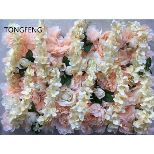 10pcs/lot Artificial silk rose peony 3D flower wall wedding backdrop decoration flower runner wedding stage decoration TONGFENG
