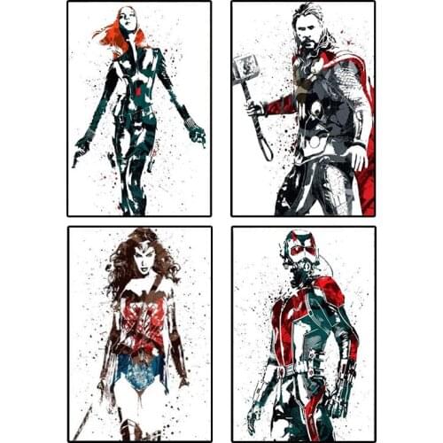 Marvel Avengers Canvas Painting Superhero Posters and Prints Print Mural Picture Childrens Room Home Wall Decoration Kids Gifts