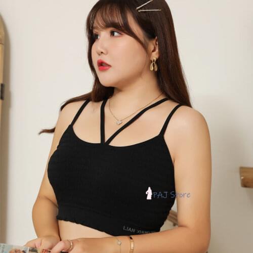 Camisole Tank Tops for Women Bra Plus Size Lingerie Sexy for Female Girl Underwear Corset Womens Tube Top Breathable Chest Pad