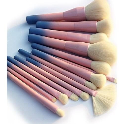 New Professional Soft Makeup Brushes Set 14pcs Makeup Brushes Set Cosmetic Powder Foundation Eyeshadow Eyeliner Brush Kits Mak