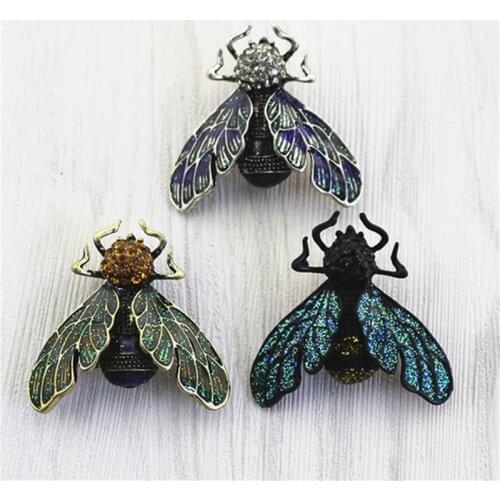 The new Japan and South Korea style fashion personality gun black Cicada enamel bee beetle brooch