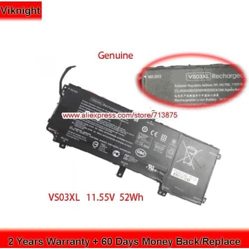Genuine 11.55V 52Wh TPN-I125 VS03XL Battery for Hp Envy 15 Series 15-AS002NS 15-AS000NF HSTNN-UB6Y 849047-541 849313-850