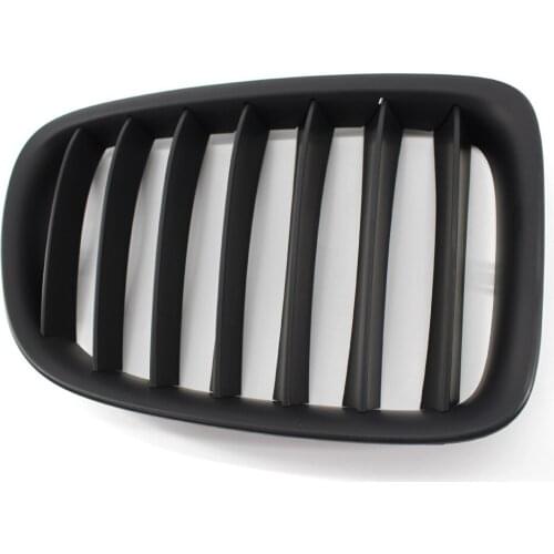 For bmw double kidney front grille, black aFor ccessories, smooth, E84 and X1 models, 4 doors, 2010-2014