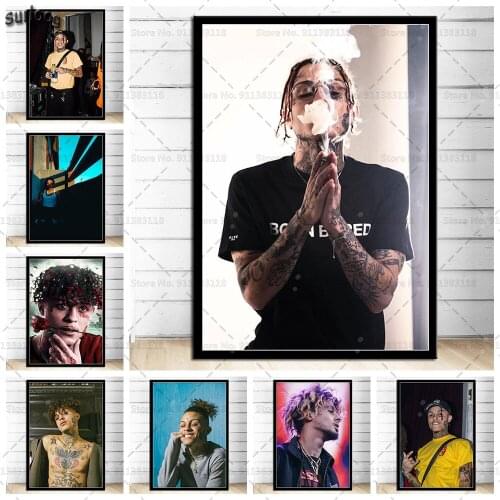Lil Skies Rapper Music Star Singer Poster Prints Wall Art Canvas Painting Posters Picture for Living Room Home Decoration