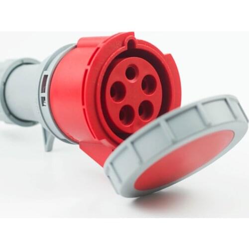 Industrial Socket IP67 Waterproof 3Pin 4Pin 5Pin 16A 32A 380V Female Industrial Connector with Cover