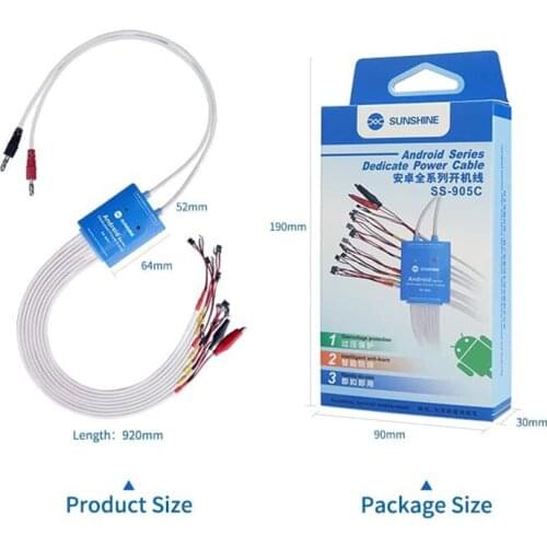 SS-905C for Android Phone Test Cable Power Supply Cable Android One Button Boot Control line for Huawei Xiaomi Samsung vivo OPPO