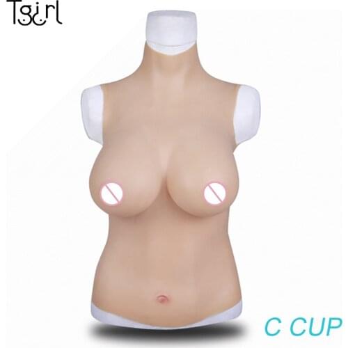 Tgirl Crossdresser C Cup Lifelike Silicone Boobs Breast Forms Fullbody Tight Mastectomy CD