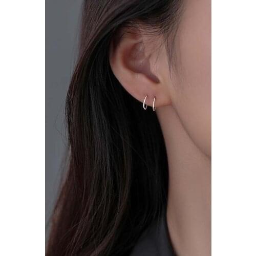 U-shaped Line Stud Earrings For Women New Trendy Korean Fashion Simple Style Punk Hip Hop Hot Personality Lady Jewelry BOYULIGE