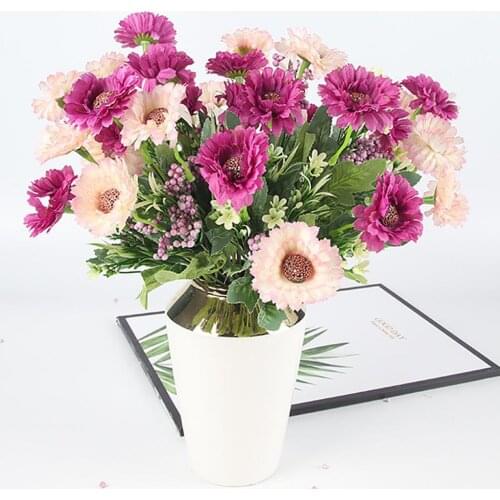 Anti-fall 1 Bouquet Special Wedding Props Artificial Plant Colorful Simulation Plant Vivid for Office