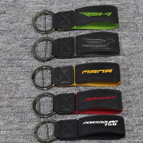 3D Key Holder Chain Collection Keychain For Aprilia NA 850 Mana SHIVER 900 750 RSV4 FABBRICA DORSODURO 750 Motorcycle Key Ring