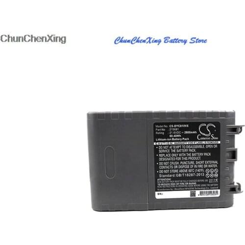 Cameron Sino 2800mAh Battery for Dyson SV10, V8, V8 Absolute, V8 Animal, V8 Animal Exclusive, V8 Fluffy, V8 range