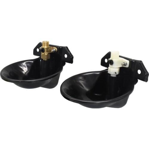 Automatic Sheep Water Bowl Cast Iron Drinking Goat Lamb Drinker Water Bowl With Copper Valve 20 Mm Pipe Farm Feeding Equipment
