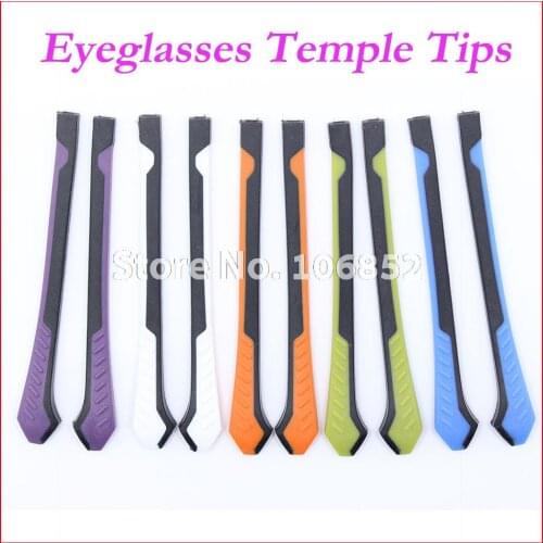 Free Shipping Retail ET-003 Double Colors Anti Slip Eyeglasses Glasses Temple Tips Accessories For Optical Frame Temples