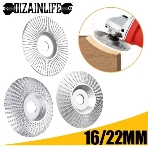 DIZAINLIFE Woodworking Grinding Wheel Rotary Disc Sanding Wood Carving Tool Abrasive Disc Tools For Angle Grinder 16/22MM Bore