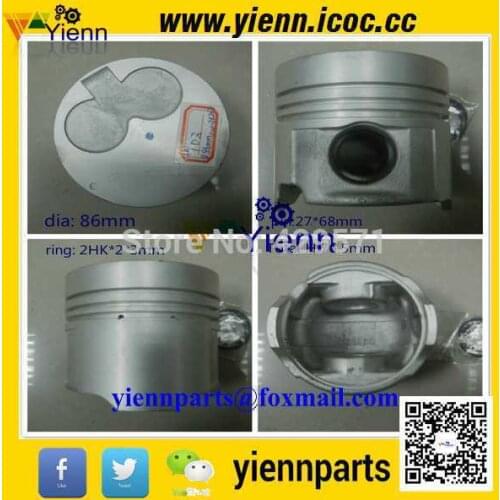 For Toyota 1DZ 1DZ-2 1DZ-II Piston With Pin And Clips 86MM 13101-78201 For Toyota Forklift 1DZ 1DZ-2 1DZ-II Diesel Engine