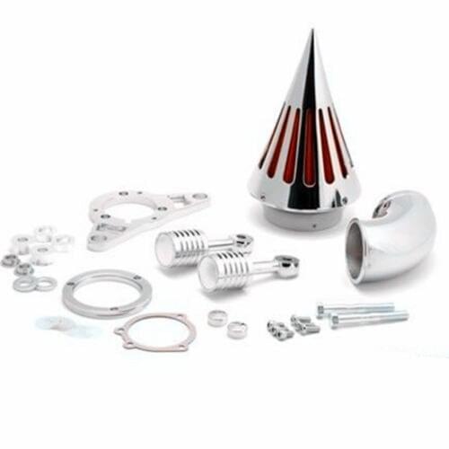 Chrome Spike Air Filter Intake Cleaner Air Filter Kit For Harley Road King Street Glide Electra Glide Motorcycle