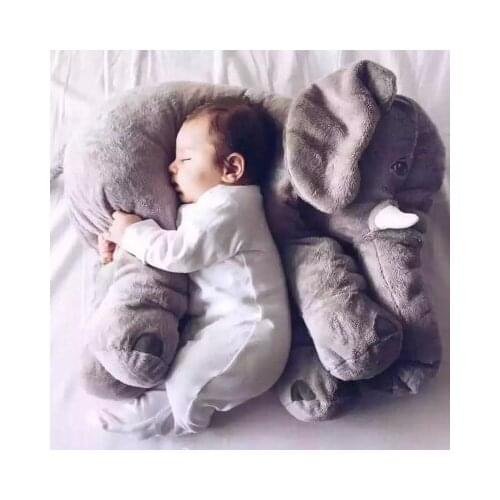 Cartoon lovely elephant plush toy 54x43x23cm elephant soft throw pillow, Christmas birthday gift F043