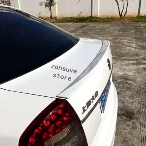 Use For Skoda Octavia 2006--2014 Year Spoiler Sport ABS Plastic Carbon Fiber Look Rear Trunk Wing Car Body Kit Accessories