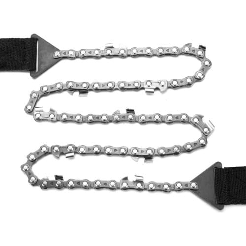Pocket Chain Saw Handsaw with Nylon Pouch for Camping Hunting Fishing & Backpacking - 25.6'' Chain Saw