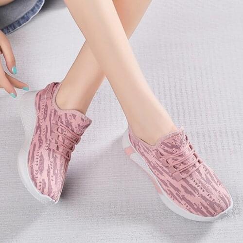 Womens Sneakers Air Mesh Breathable Lace-Up Solid Female Vulcanized Shoes Fashion Classics Comfortable Concise Ladies Footwear