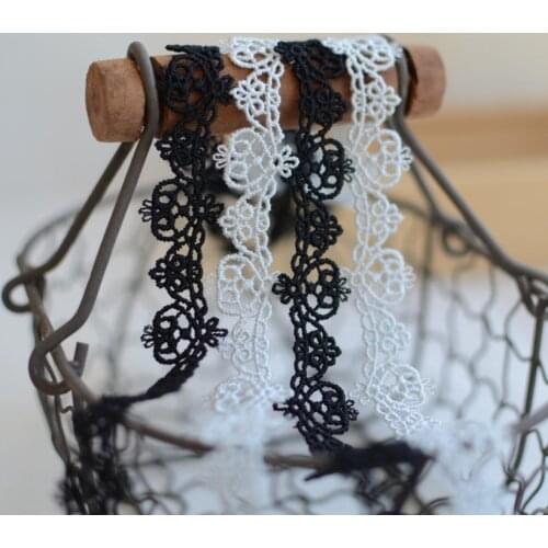 3 Meters Width 2cm Water Soluble Lace Ribbon Embroidery Lace Fabric Trim Decoration DIY Sewing Crafts Garment Cheongsam Supplies