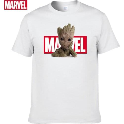 Marvel Guardians of the Galaxy Groot short sleeve t-shirts Summer men graphic t shirts Womens cotton 100% Tops #53
