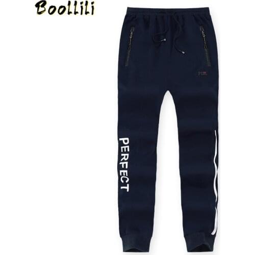 L-9XL Men Cotton Sportswear Sweat Pants Spring Autumn Male Casual Letter Fitness Workout Joggers Baggy Elastic Trousers CF180