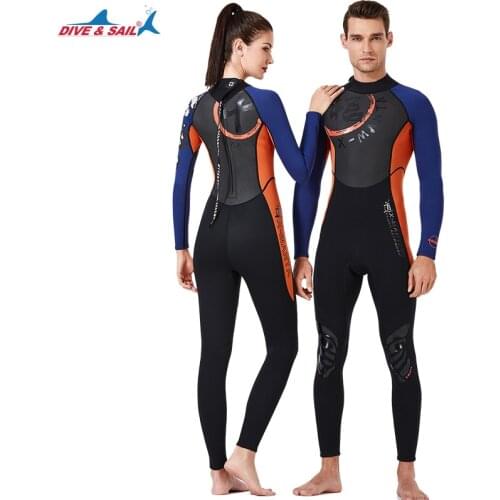 Men’s Women’s 3mm Neoprene Full Body Wetsuit Super Stretch Perfect for Surfing, Diving, Snorkeling, All Water Sports Long Sleeve