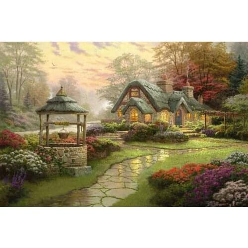 A3014 11CT/14CT/18CT/25CT/28CT night snowing patterns Counted Cross Stitch DIY Cross Stitch Kits Embroidery Needlework Sets