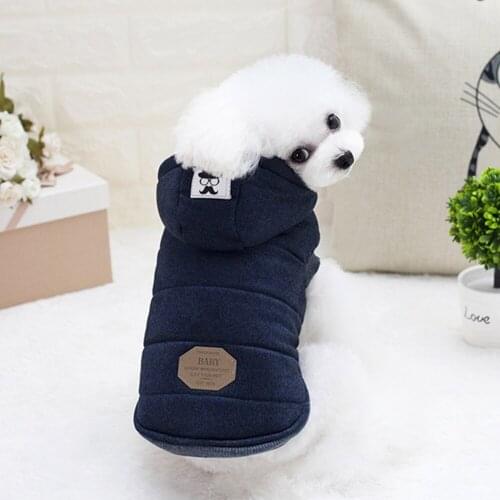 Autumn and Winter Pet Clothes Wind Proof Cold Proof Pet Cotton Clothing Cat Coat Puppy Jacket for Teddy Chihuahua Corgi