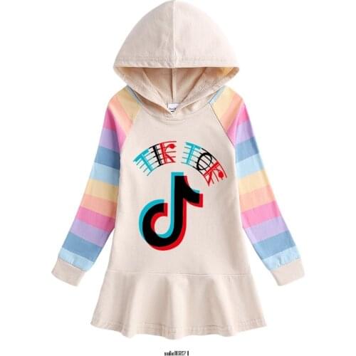 Autumn Kids Dresses for Girls Tik Tok Princess Dress Girls Long Sleeve Party Vestidos Baby Girl Children Clothing