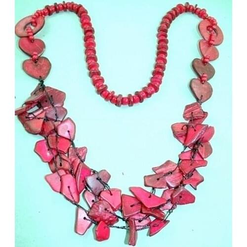 90cm length Tibetan rose coconut shell Necklace