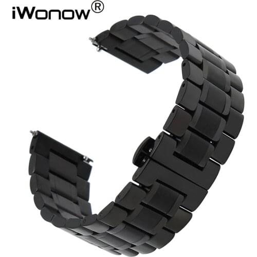 20mm 22mm Stainless Steel Watchband for Diesel Fossil Timex Armani CK DW Quick Release Watch Band Wrist Strap Black Silver Grey