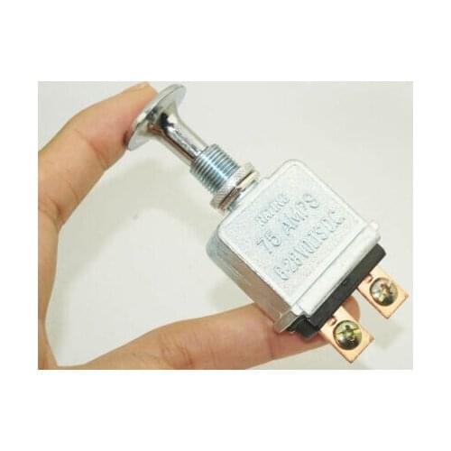 HEAVY DUTY 75 AMP PUSH PULL SWITCH 12-24 VOLT FOR BIG TRUCKS/HOT RODS/BOAT/RACE