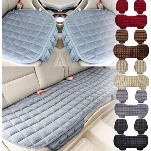 Universal Winter Warm Car Seat Cover Cushion Anti-slip Front Chair Seat Breathable Pad Car Seat Protector Seat Covers