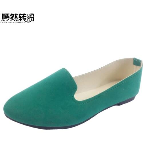 Plus Size 43 Women Flats Shoes Candy Color Woman Loafers Spring Autumn Flat Women Zapatos Mujer Summer Dance Shoes