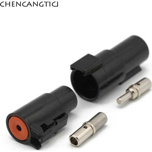 1 Set Deutsch 1 Pin Way Housing Adapter Pa66 Waterproof Automotive Wire Connector Female Male Plug DTHD06-1-8S DTHD04-1-8P
