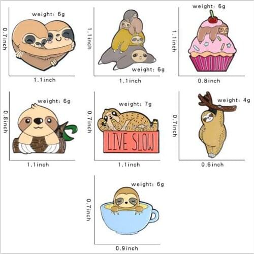 20/Lot Arhat Sloth Brooch Figures Pin For Lapel Action Figure Toy