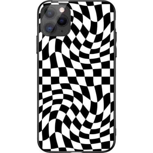 2020 Phone Cover Cases for iPhone 6 6S 7 8 Plus X Xs Max XR 11 12 MINI Pro Soft Silicone TPU Crazy Checkered Ins Shell for 11 12