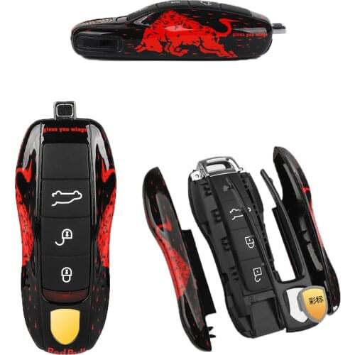 Car Key Shell for Porsche Cayenne 718 Palamela Macan Car Remote Control Key Cover Decoration Accessories